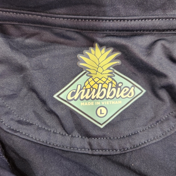 Chubbies Polo Shirt Men’s Large Blue Performance Wear Rooster Casual Golf - Picture 7 of 13